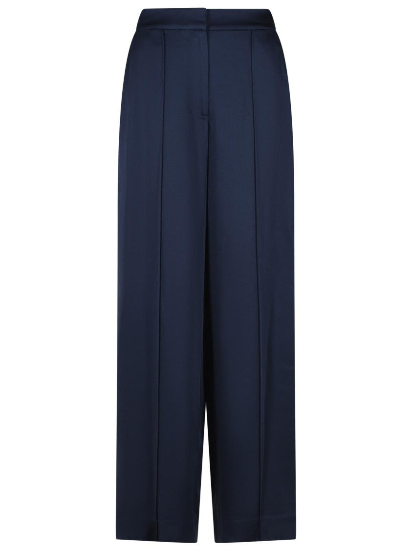 Simkhai Navy Blue Acetate-Blend Kira Wide-Leg Pants