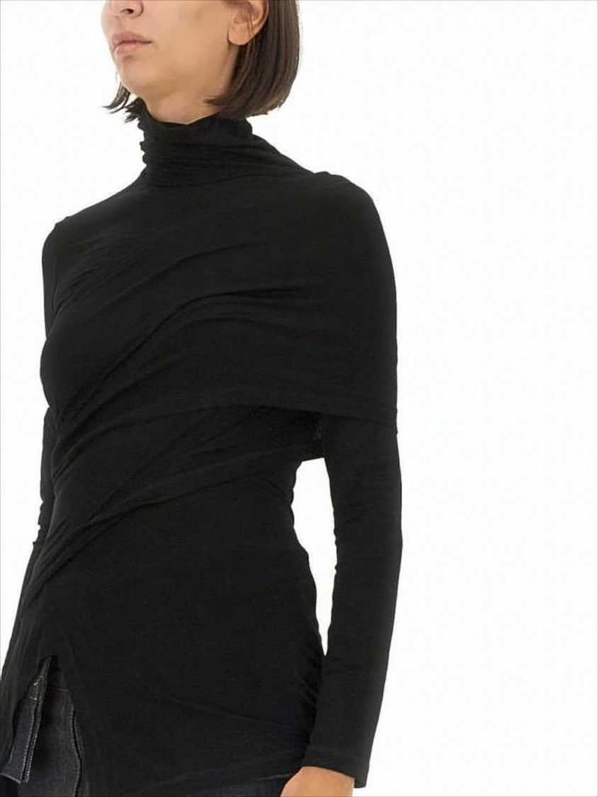 Helmut Lang Layered Long-Sleeve Top With Cut-Out Detail