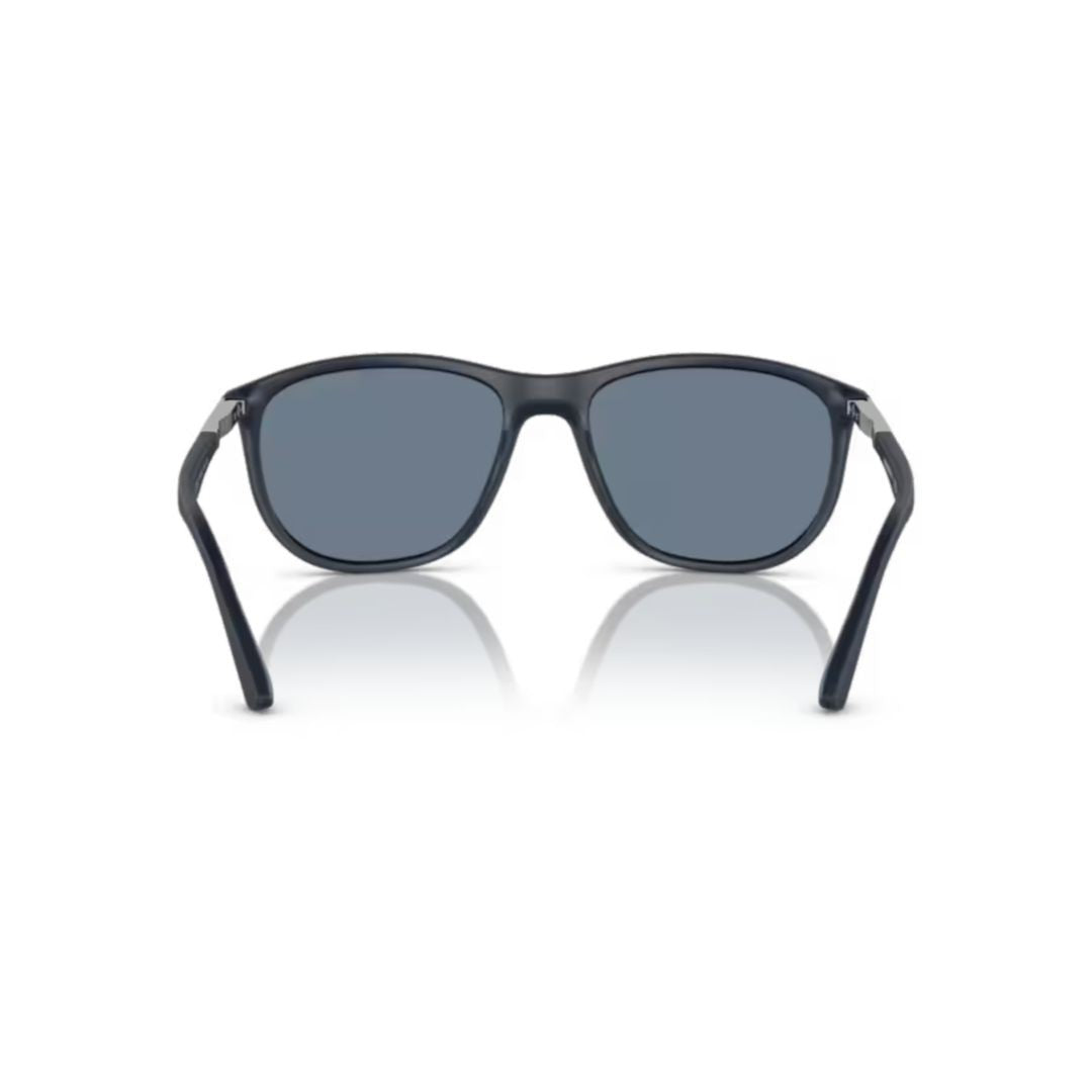 Emporio Armani 0Ea4201 Rounded Rectangular Black Sunglasses With Matte