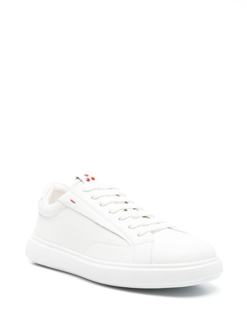 Peuterey White Sneakers With Lace-Up Design
