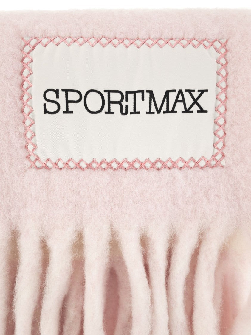 Sportmax Tenue - Two-Colour Scarf With Fringes
