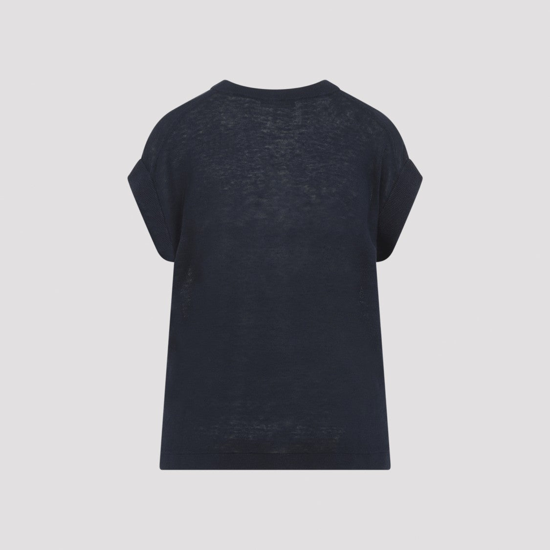 Max Mara Blue Linen Waistcoat