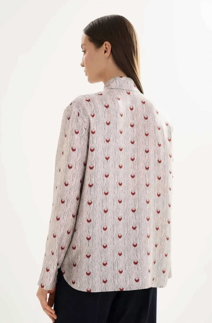 Max Mara Boxy Silhouette Shirt With Textured Pattern