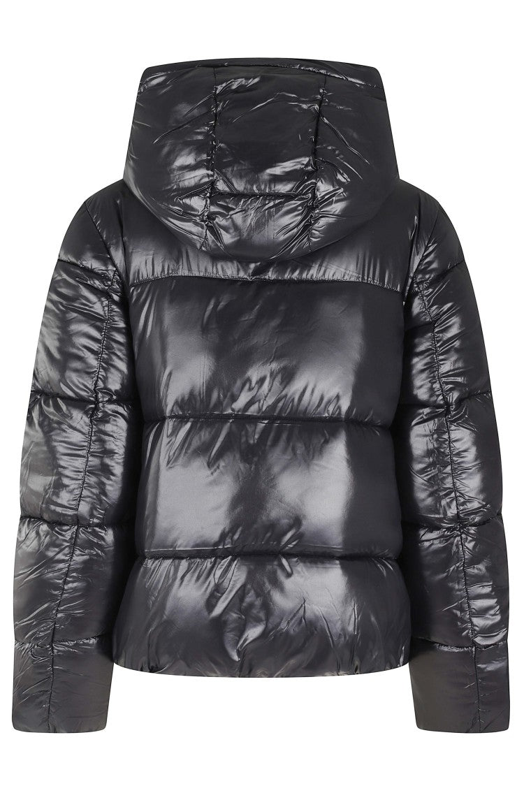 Save The Duck Shiny Quilted Down Jacket With Hood