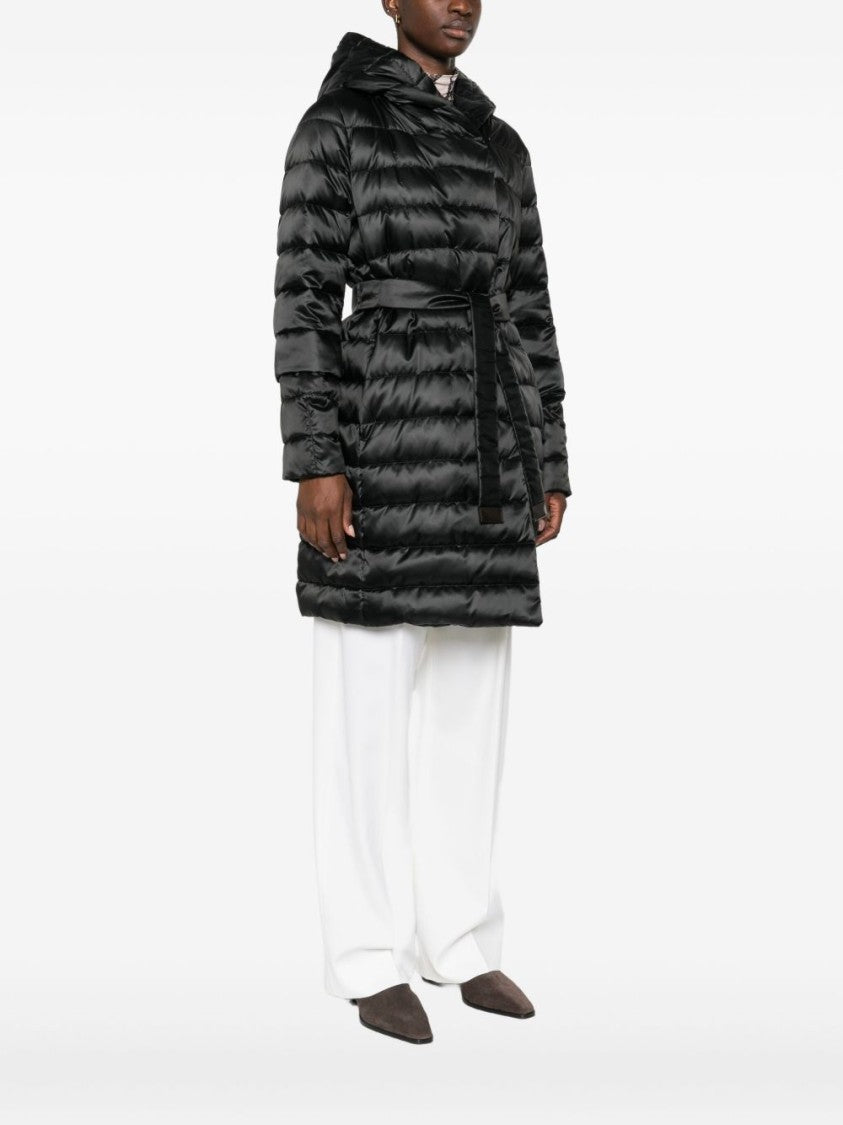 Max Mara Reversible Black Midi Down Jacket