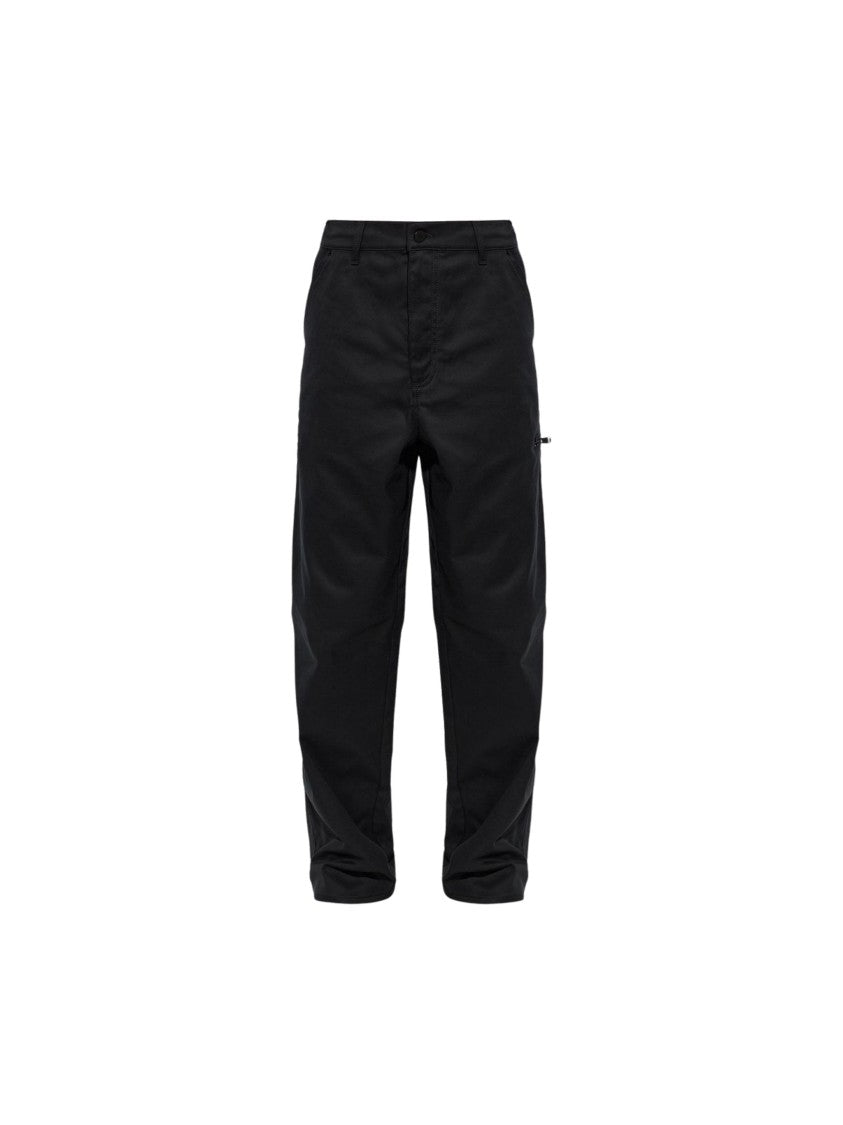 Moncler Straight-Leg Moncler Logo Patch Cotton-Blend Pants