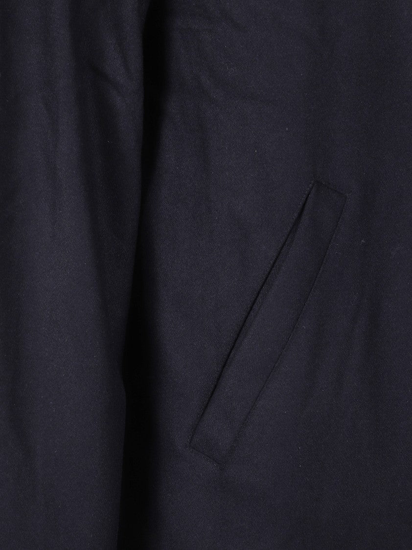 Autry Minimalist Button-Up Jacket With Subtle Floral Design