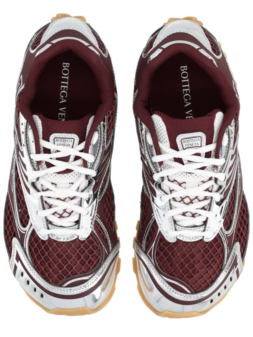 Bottega Veneta Orbit Burgundy Mesh Sneakers