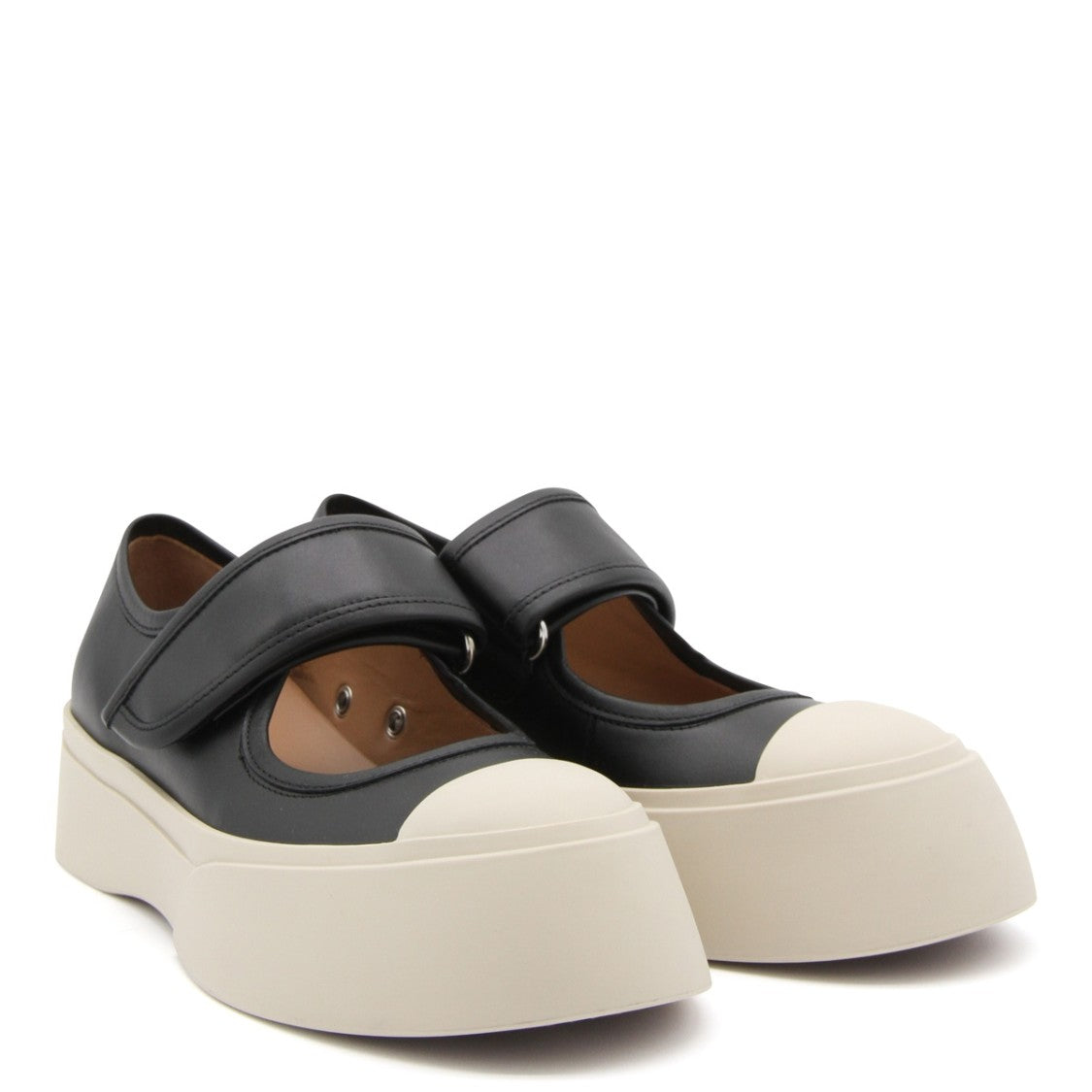 Marni Black Oversized-Sole Sneakers