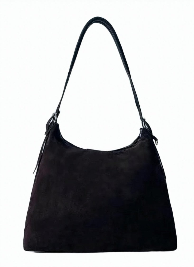 Lemaire Trapezoidal Black Cowhide Leather Tote Bag