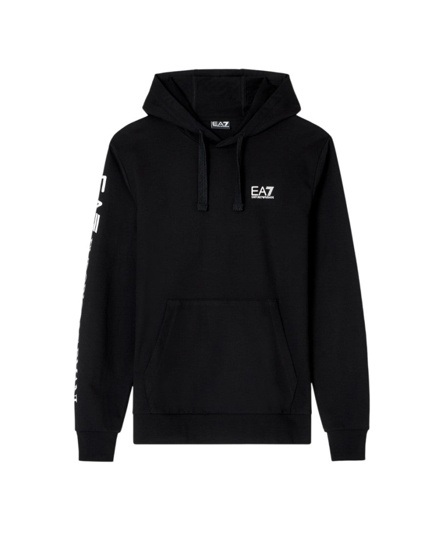 Ea7 Emporio Armani Regular Fit Hoodie With Drawstring