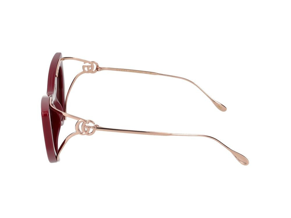 Gucci Burgundy Bold Cat-Eye Sunglasses