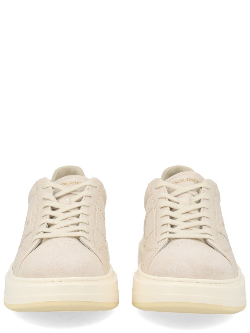 Woolrich Quilted Leather Sneakers With Elevated Platform