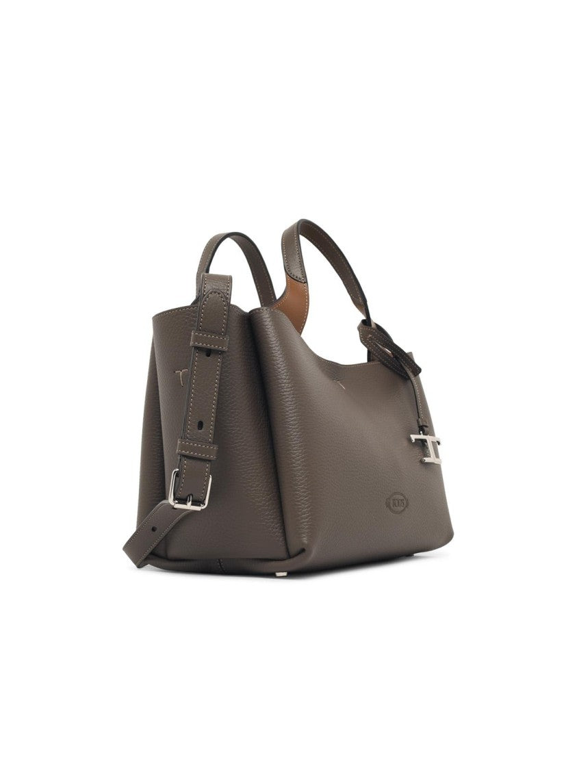 Tod's Dove Grey Leather Mini Bag