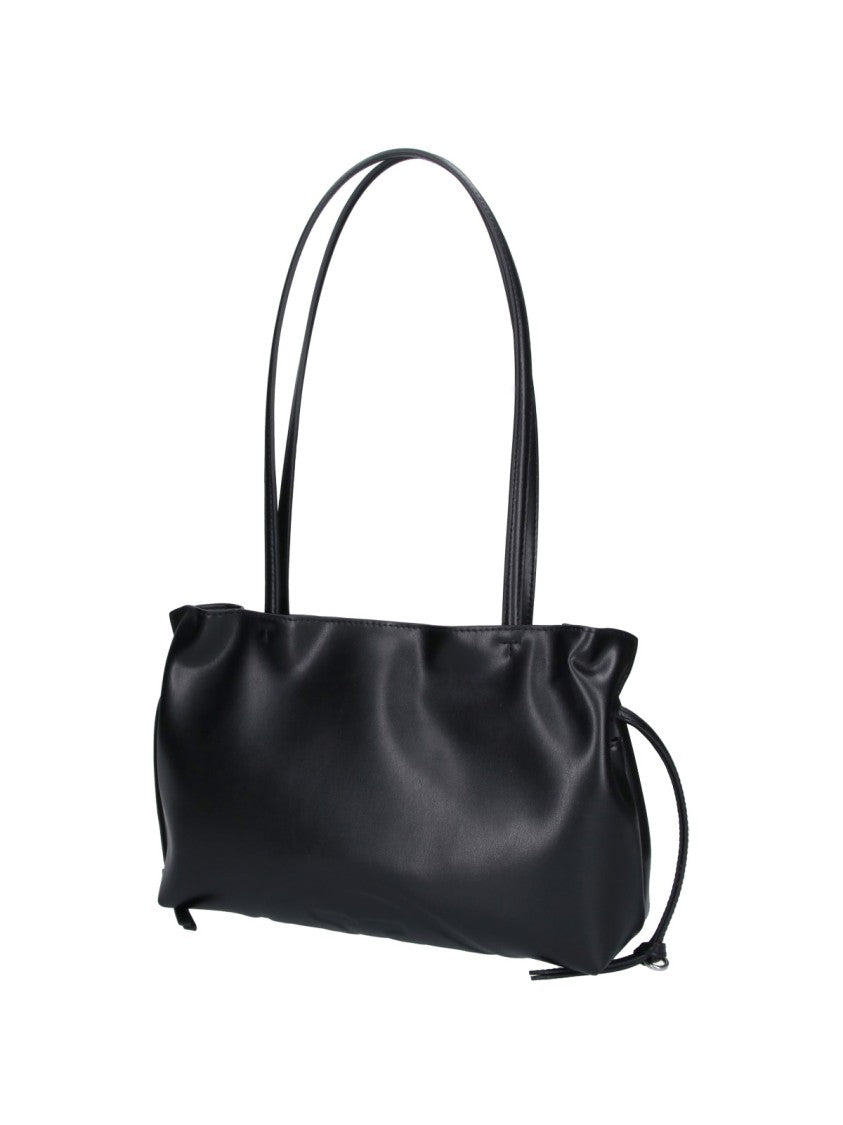 Tory Burch Black Faux Leather Ella Shoulder Bag