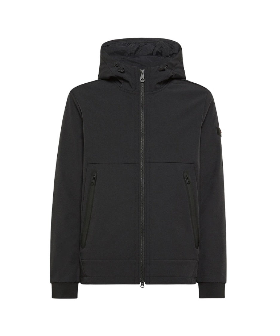 Peuterey Versatile Black Jacket With Detachable Lining