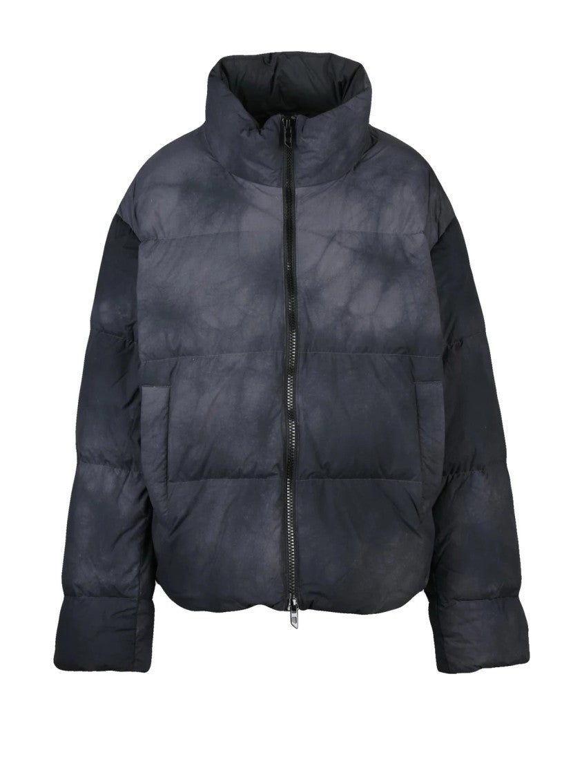 Diesel Grey Nylon Down Jacket