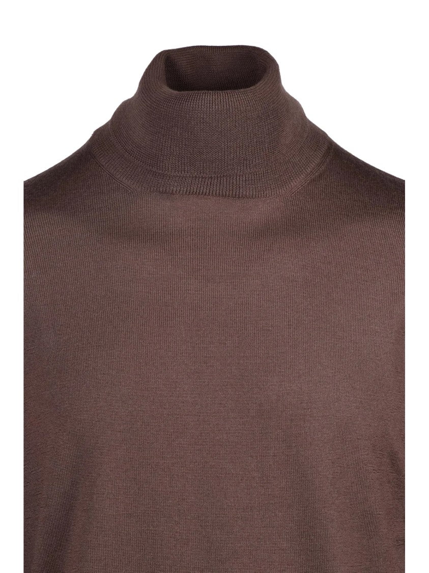 Gran Sasso Classic Crew Neck Sweater In 100% Virgin Wool