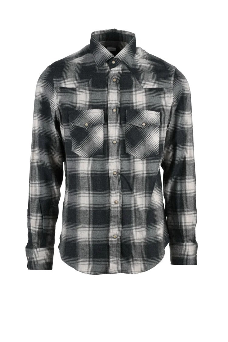 Eleventy Cotton Lyocell Shirt - Grey
