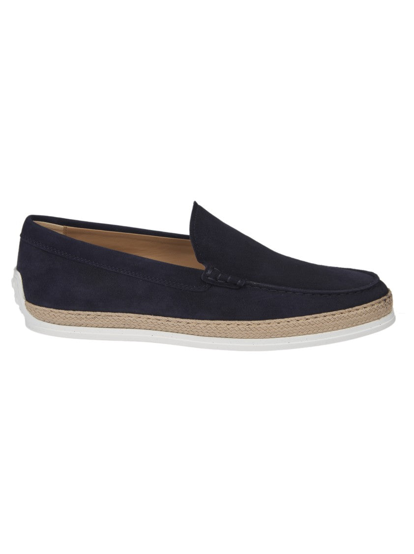 Tod's Blue Slipper With Blunt Tip