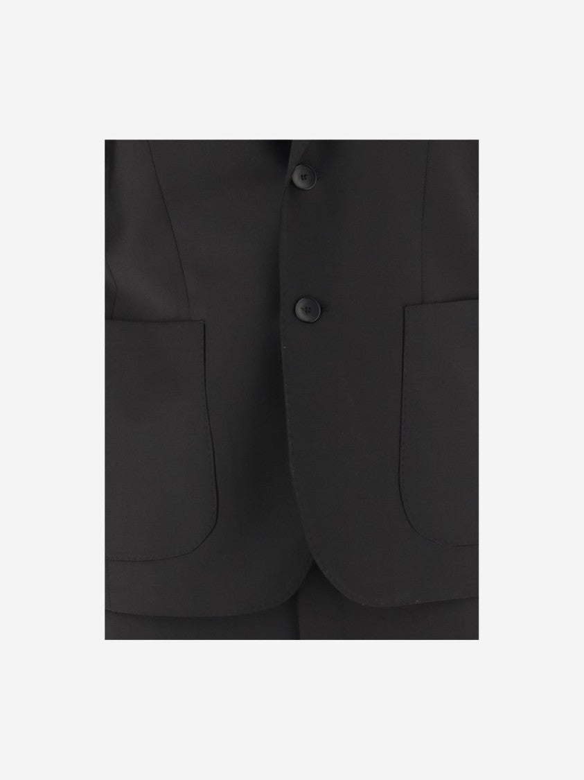 Brian Dales Stretch Wool Canvas Dress