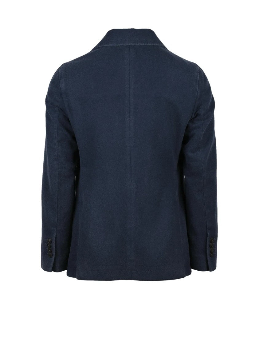 Circolo 1901 Double-Breasted Jacket With Wide Lapels In Deep Midnight Blue