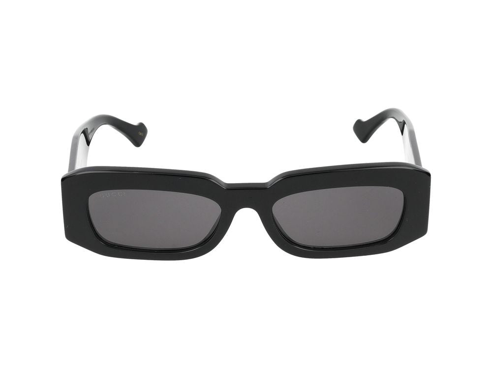 Gucci Black Gg1426s Bold Rectangular Acetate Sunglasses