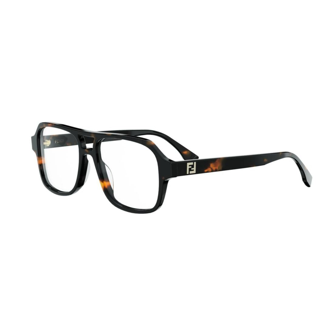Fendi Fe50131i Bold Square Tortoiseshell Sunglasses