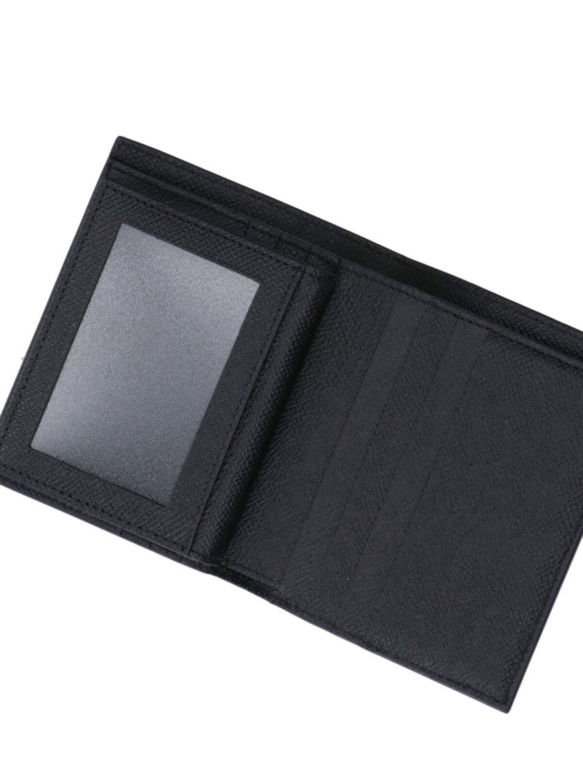 Ferragamo "Gancini" Compact Wallet – Black