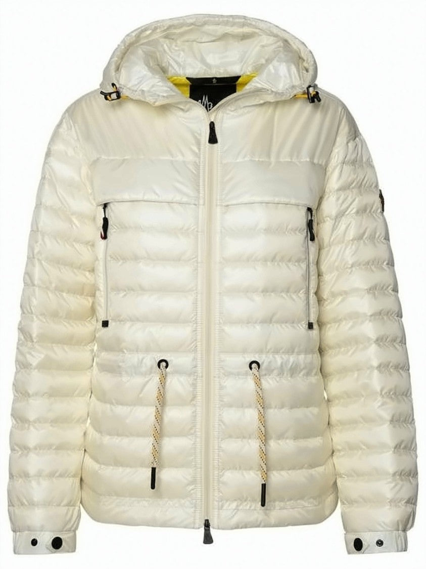Moncler Quilted Short Puffer Jacket With Glossy Finish