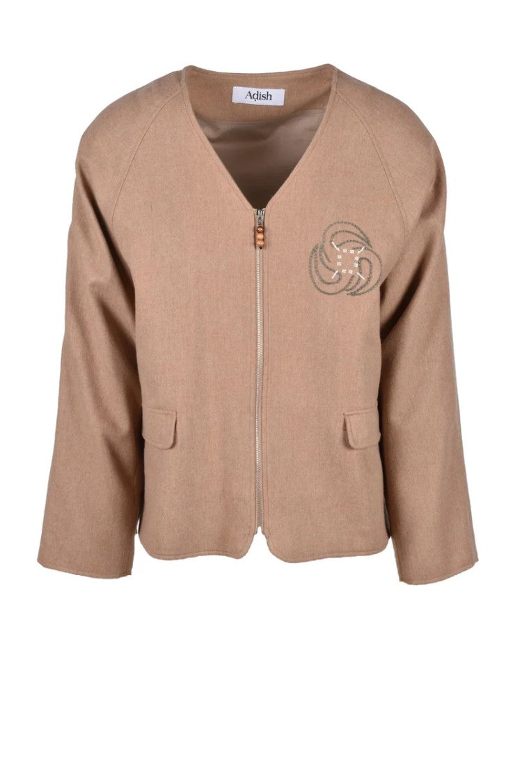 Adish Adish Wool And Nylon Jacket - Beige