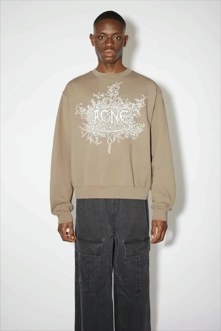 Acne Studios Relaxed Fit Long-Sleeve Sweatshirt With Graphic Design