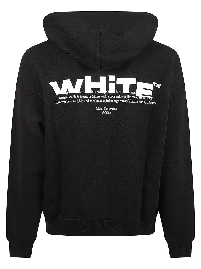 Off-White Relaxed Fit Black Hoodie