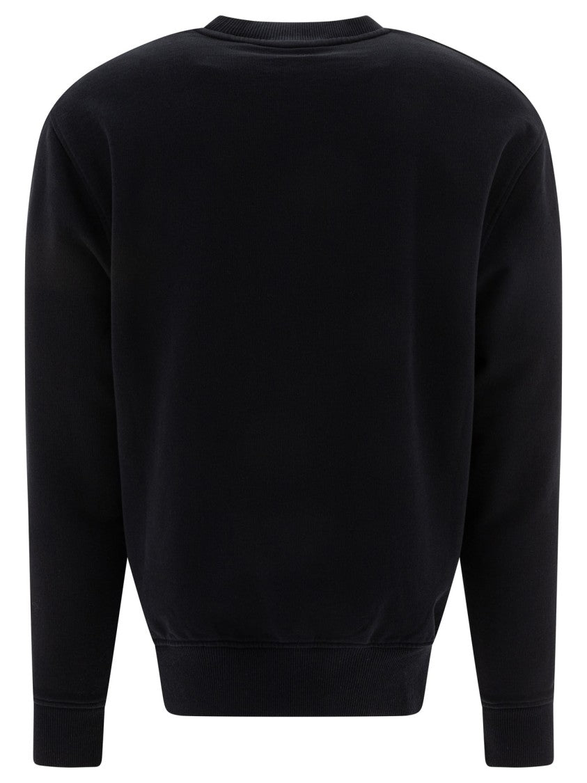 Ami Paris Crewneck Sweatshirt With Embroidered Heart Detail