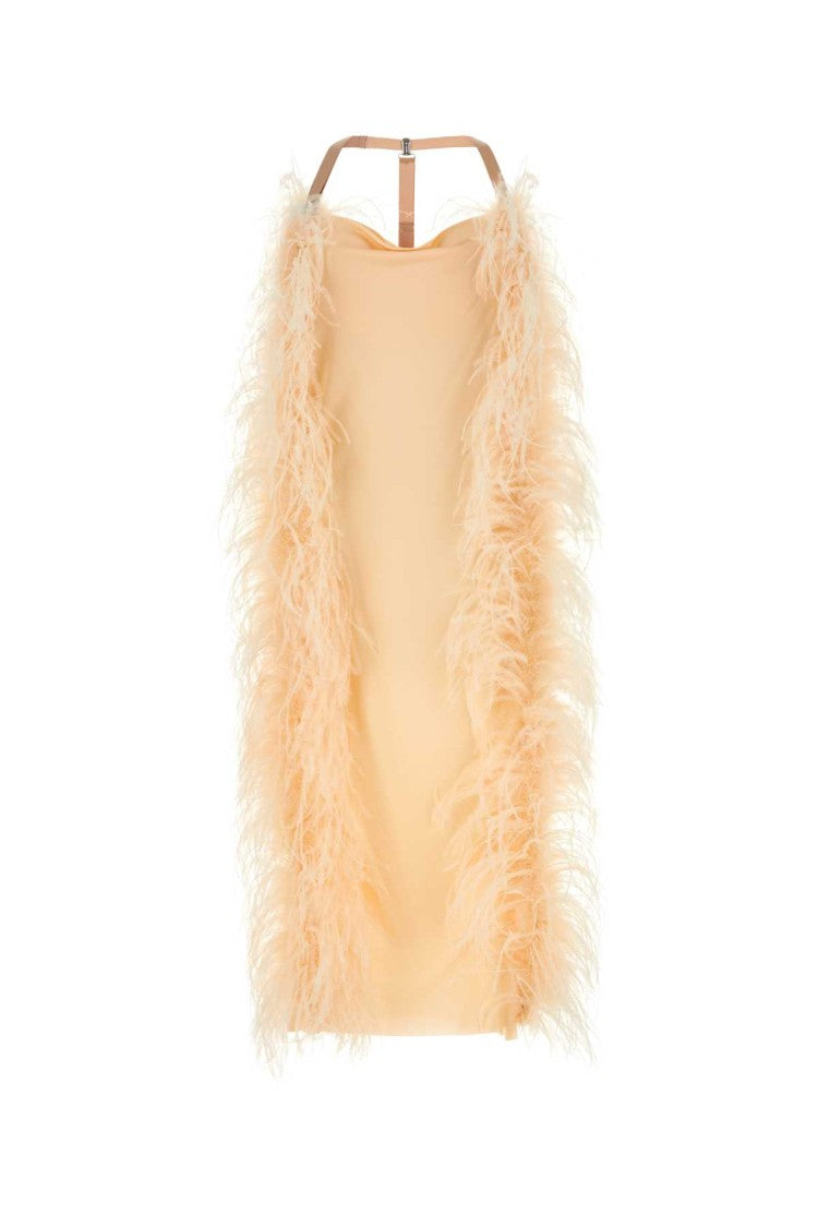 Sportmax Peach Viscose Ussita Dress