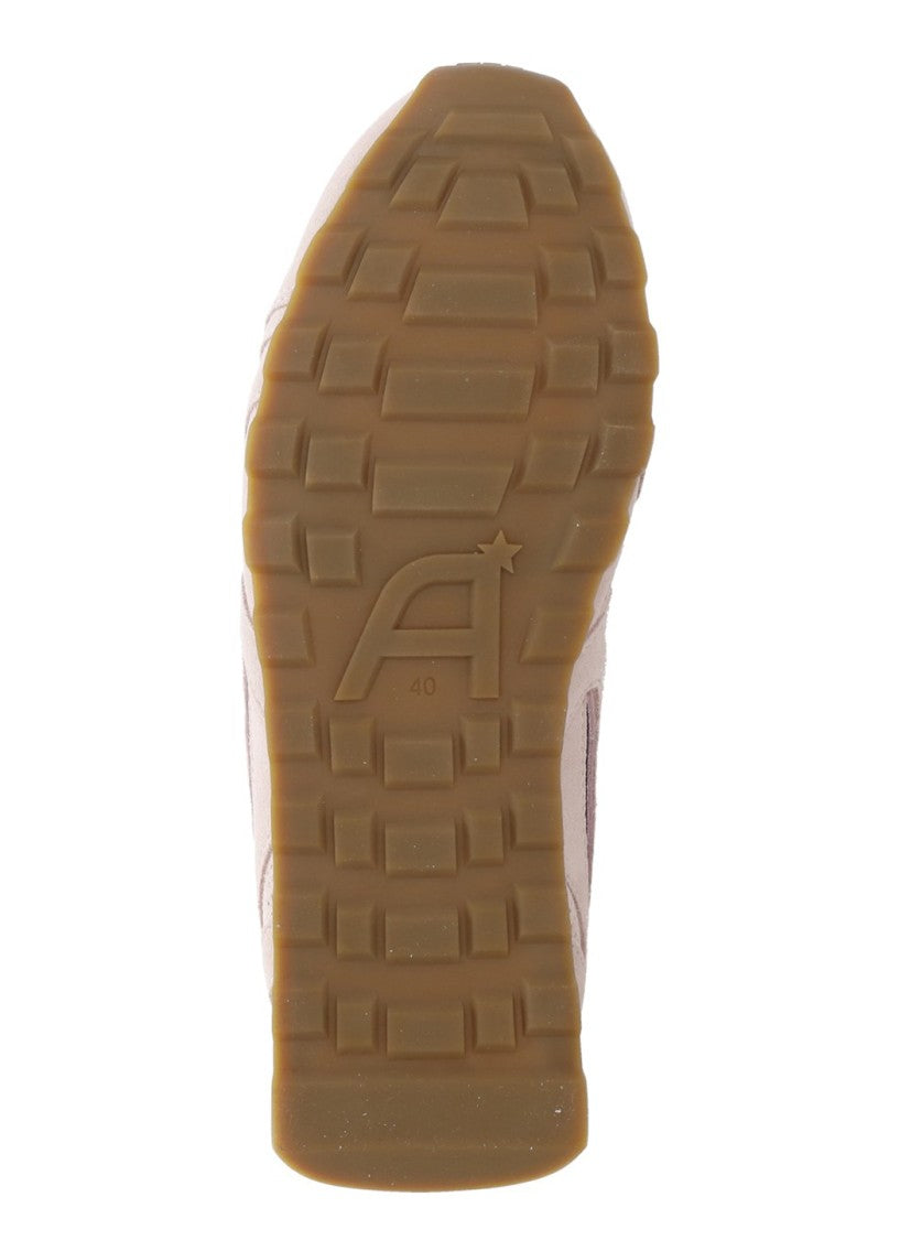 Ash Pink Kasar Perforated Suede Sneakers
