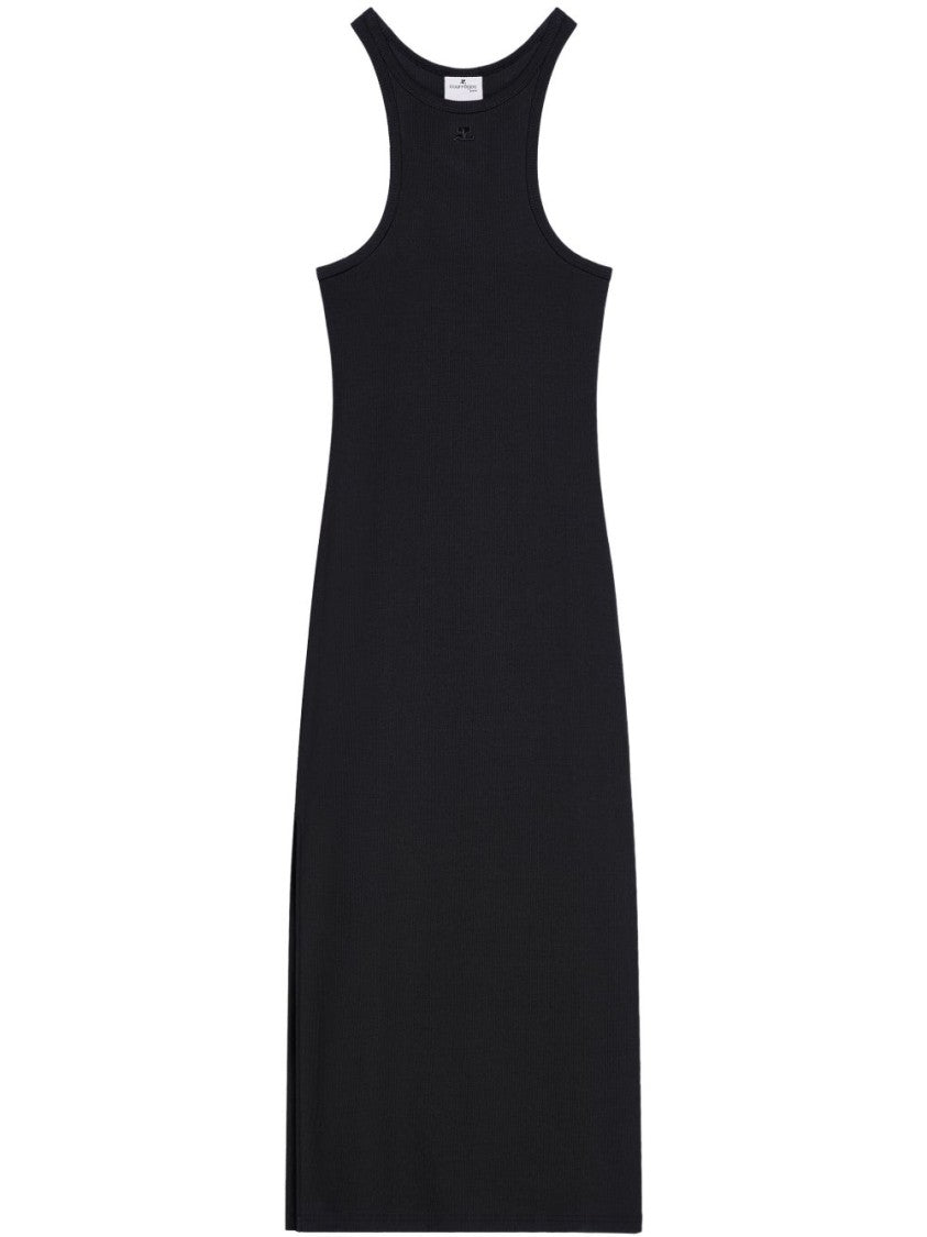 Courrèges Ribbed Knit Midi Dress