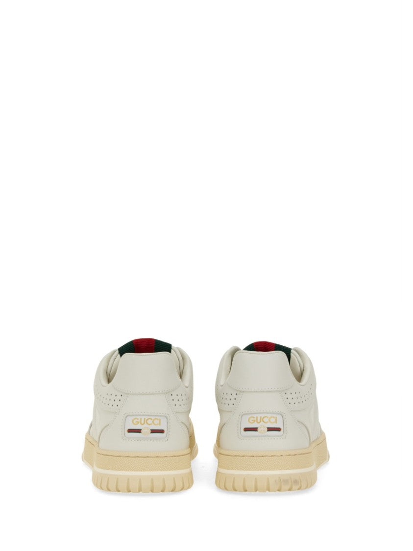 Gucci Leather Sneaker Featuring Sleek Design