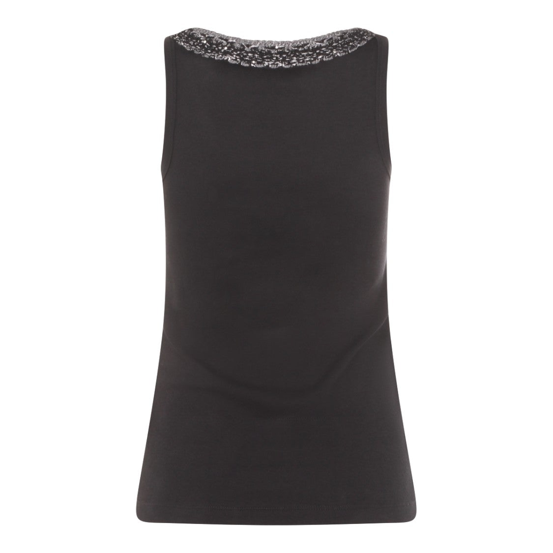 Fabiana Filippi Navy Cotton Top