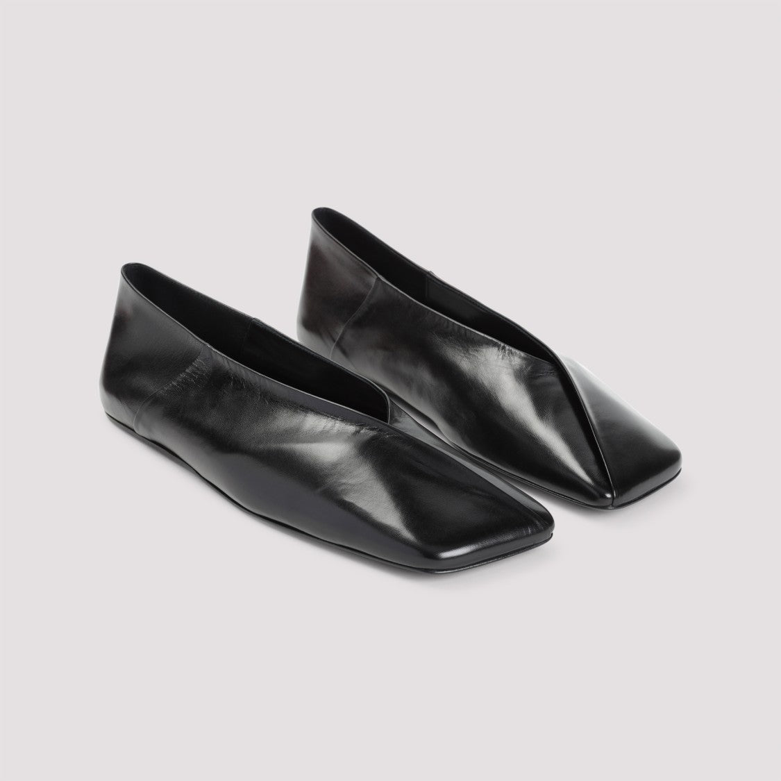 Jil Sander Pointed Toe Ballerinas Crafted From Goat Leather