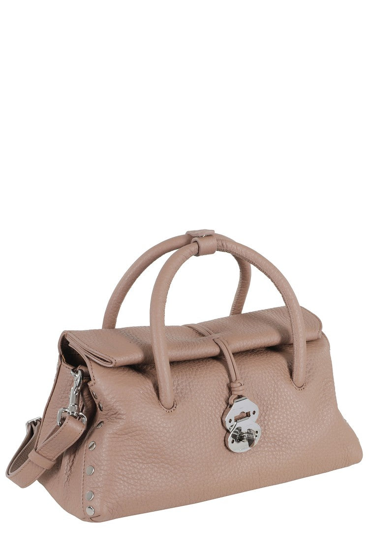 Zanellato Brown Dotta Centauro Small Tubular Handle Leather Tote Bag