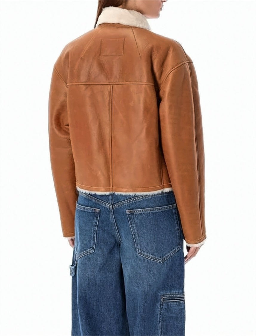 Isabel Marant Cropped Jacket In Smooth Lambskin