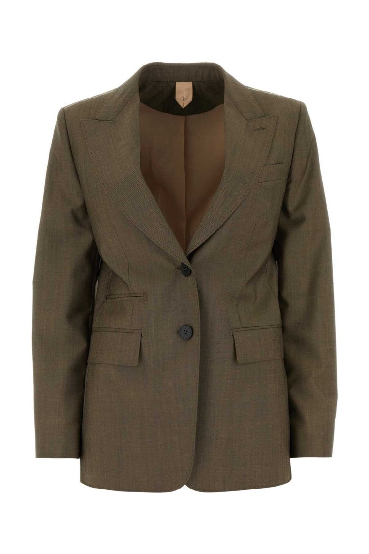 Max Mara Mud Wool Blend Apice Blazer