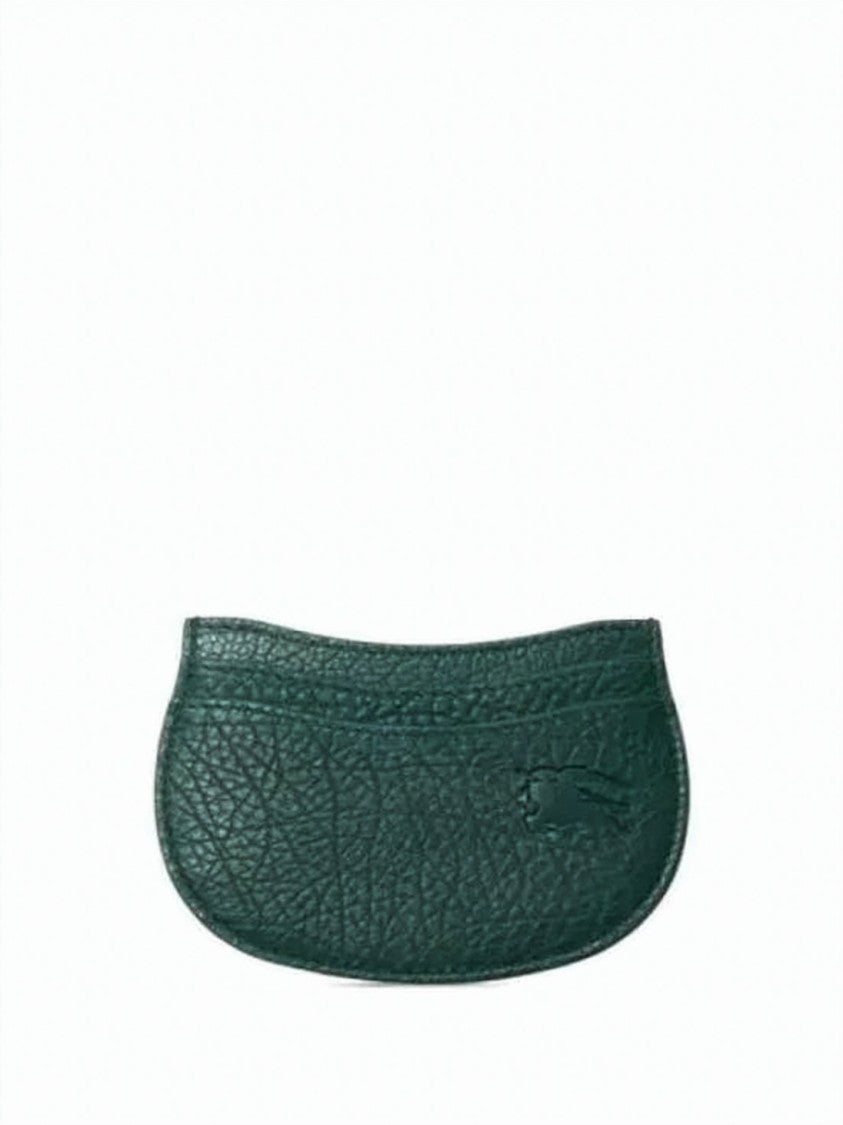 Burberry Textured Leather Cardholder With Embossed Detailing