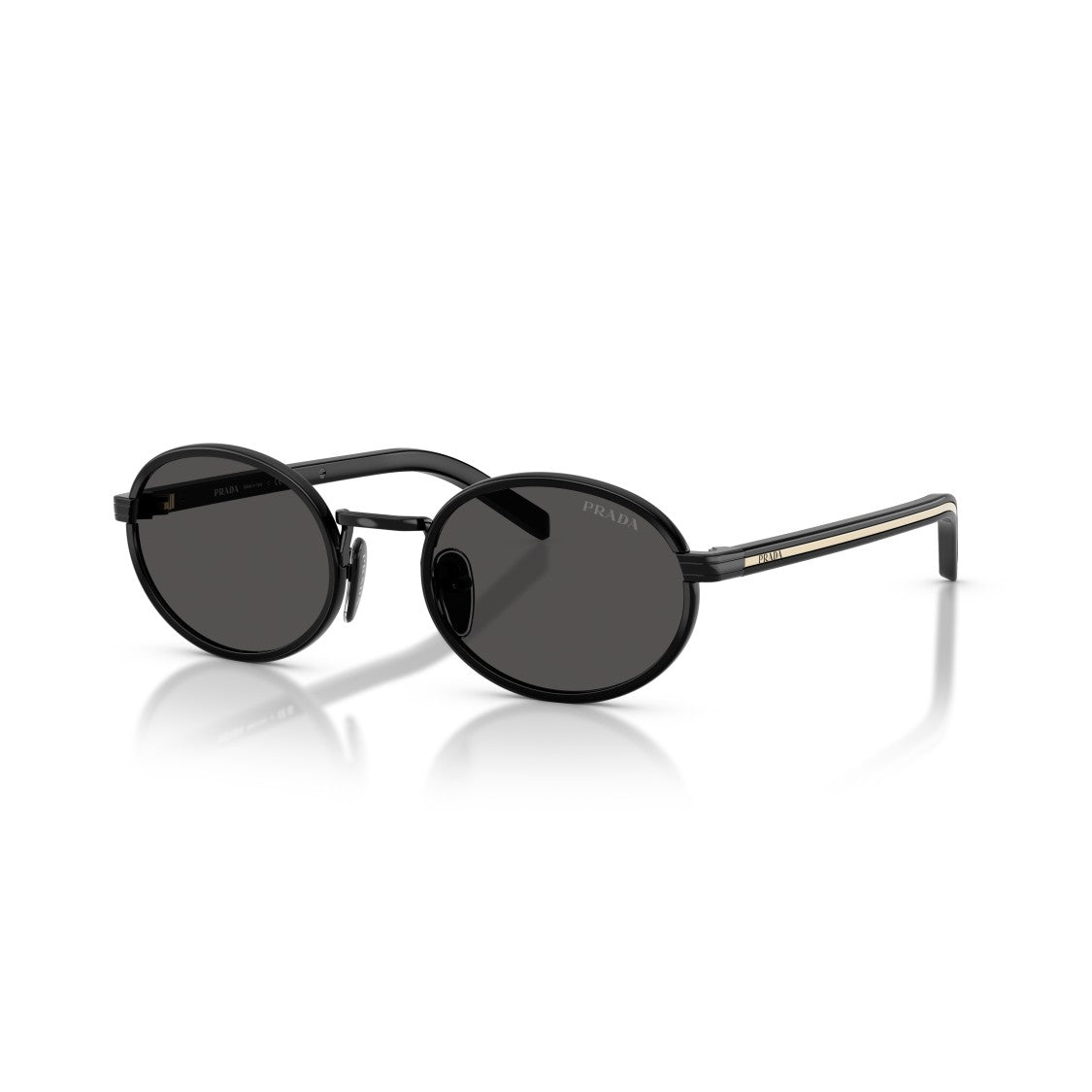 Prada 0Pr B56s Oval Steel Sunglasses
