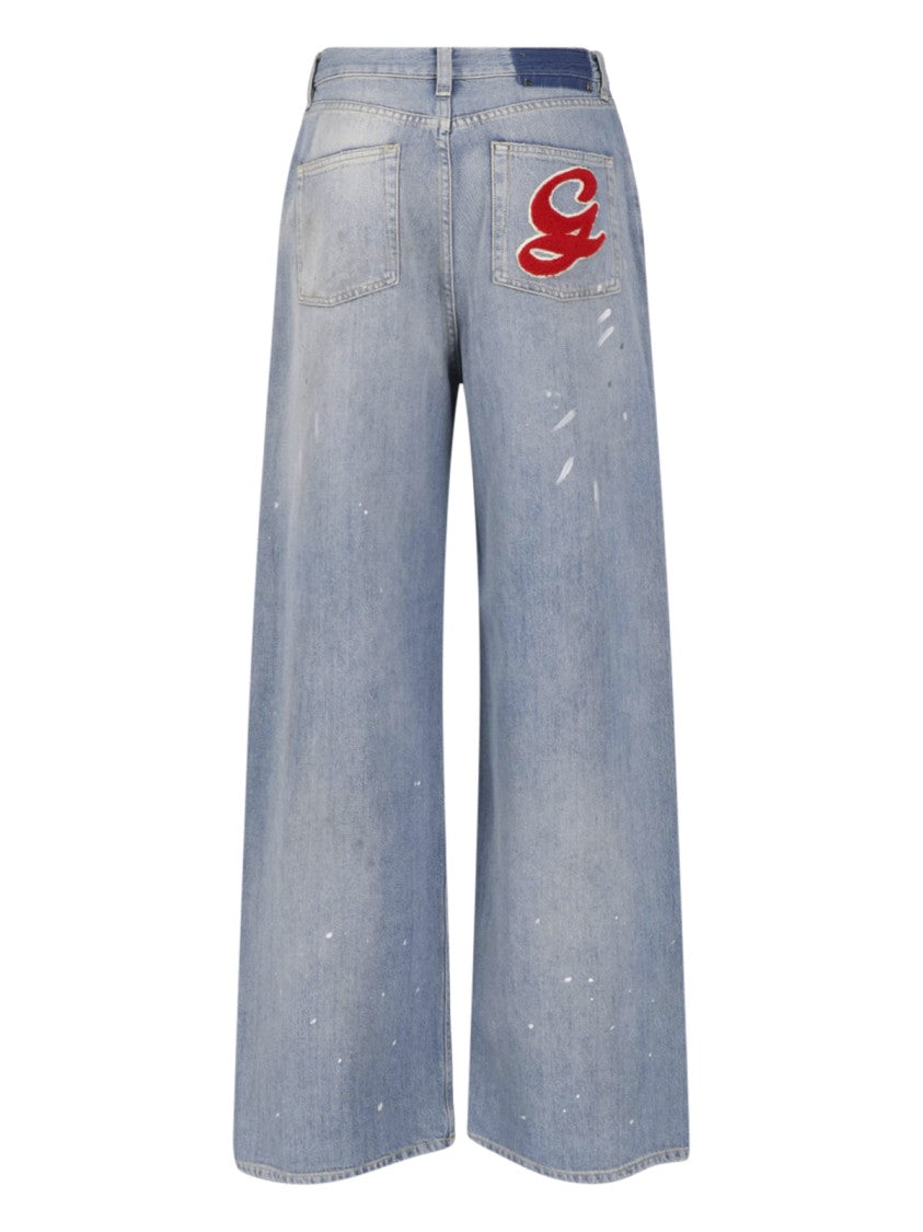 Golden Goose Light Blue Straight-Leg Five-Pocket Jeans