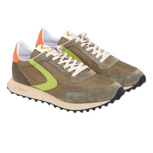 Valsport Brown Suede And Technical Fabric Sneakers
