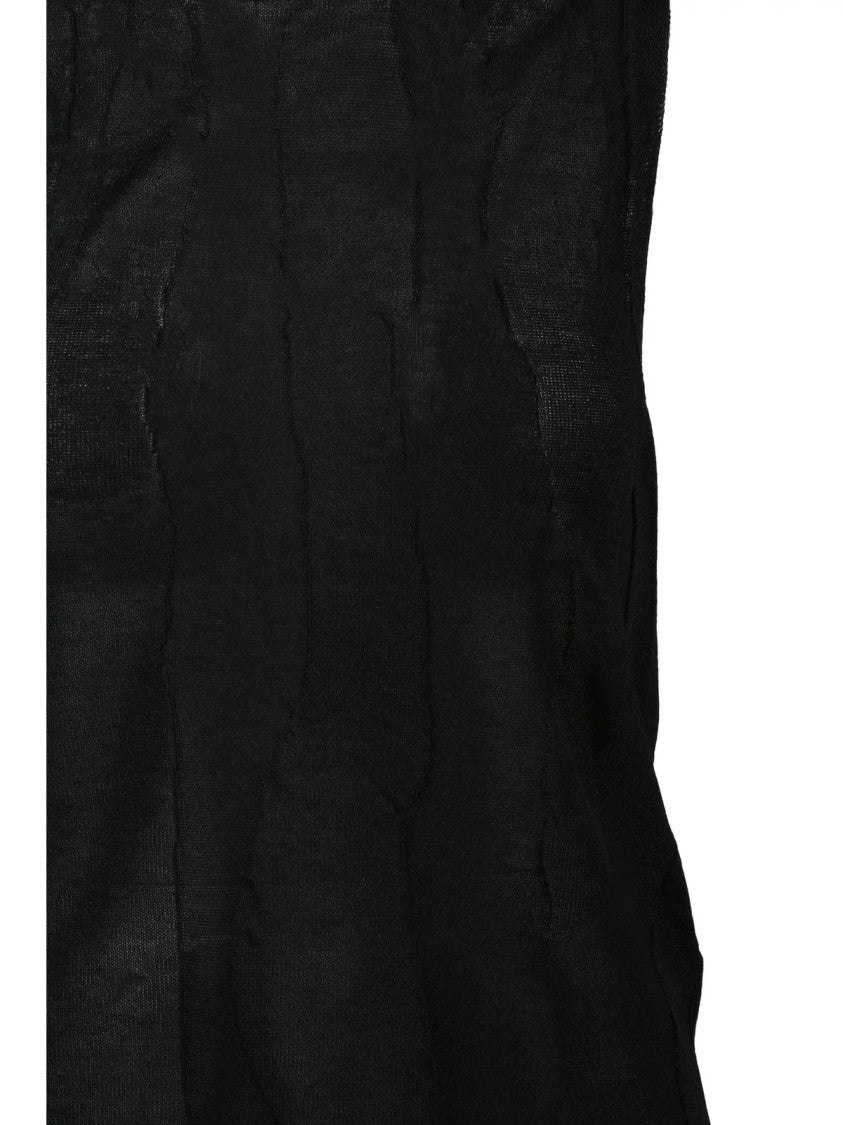 Alpha Studio Black Viscose Polyester Vest