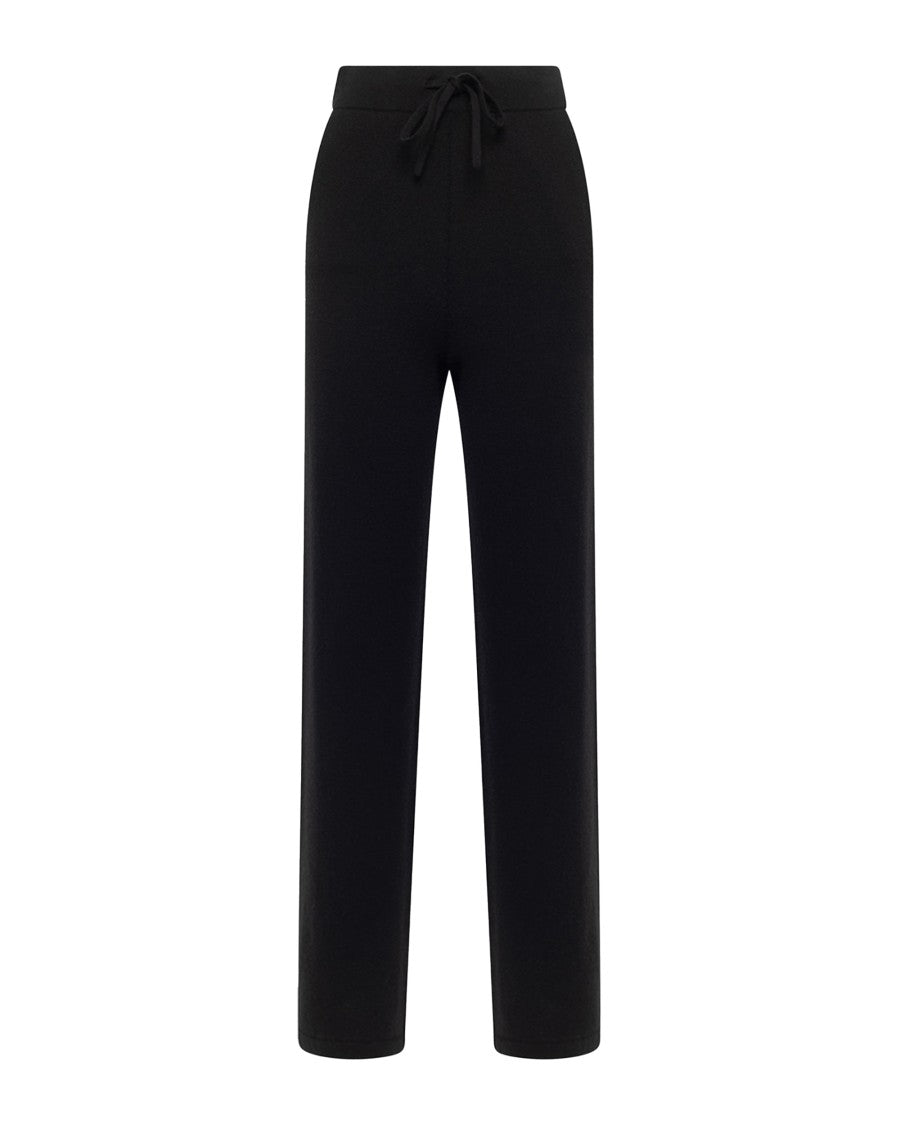 Alpha Studio Black Wool Blend Pants