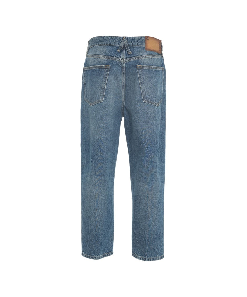 Cycle Classic Straight-Cut Denim Jeans With Mid-Waist Design